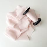 "2" Signature Sheer Ribbon - Pink Sand" - Ribbons in pink by Honey Silks Co