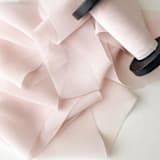 "2" Signature Sheer Ribbon - Pink Sand" - Ribbons in pink by Honey Silks Co