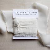 "Silk Ribbon - Cream // 3 yards" - Ribbons in natural by Clover and Lamb