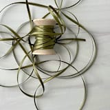 "Olive 1/8" x 10 Yards - Satin Skinny Ribbon" - Ribbons in green by Honey Silks Co