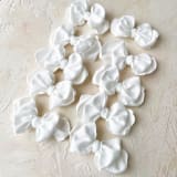 "Handmade 3" White Bows - Set of 50" - Ribbons in white by Honey Silks Co