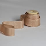 "Terra Plant-Dyed Silk Ribbon, Narrow" - Ribbons in orange by Katelyn Cash