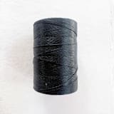 "Black Waxed Linen Twine, 4-Ply" - Ribbons in black by Jenny Sanders