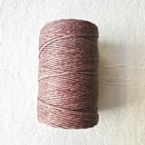 "Dusty Rose Waxed Linen Twine, 4-ply" - Ribbons in pink by Jenny Sanders