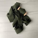 "1" Cotton Ribbon - Hunter Green" - Ribbons in green by Honey Silks Co