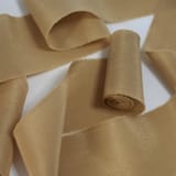 "Gingerbread Plant-Dyed Silk Ribbon, Wide" - Ribbons in brown by Katelyn Cash