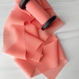 "2" Signature Sheer - Coral" - Ribbons in orange by Honey Silks Co