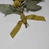 "Moss Green Plant-Dyed Silk Ribbon, Narrow" - Ribbons in green by Katelyn Cash