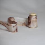 "Warm Bundle-Dyed Silk Ribbon" - Ribbons in multicolor by Katelyn Cash