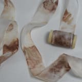 "Warm Bundle-Dyed Silk Ribbon" - Ribbons in multicolor by Katelyn Cash