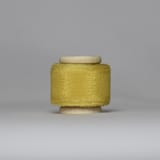 "Marigold Yellow Plant-Dyed Silk Ribbon, Narrow" - Ribbons in yellow by Katelyn Cash