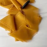 "2" Signature Sheer - Harvest Gold" - Ribbons in gold by Honey Silks Co
