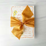 "Heirloom Collection Silk Ribbon - Clementine 2" x 5 yards" - Ribbons in orange by Honey Silks Co