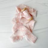 "Cotton Ribbon - Blush Floral 1" x 3 yards" - Ribbons in pink by Honey Silks Co