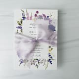 "2" Signature Sheer Ribbon - Pale Lavender" - Ribbons in purple by Honey Silks Co