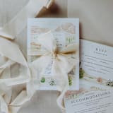 "Silk Wedding Ribbon Peach 1.5" Wide" - Ribbons in orange by Jordan Perry