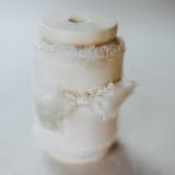 "Silk Wedding Ribbon Peach 1.5" Wide" - Ribbons in orange by Jordan Perry