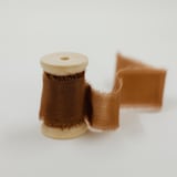 "Silk Wedding Ribbon Mocha 1" Wide" - Ribbons in brown by Jordan Perry