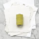 "Island Citrus Waxed Linen Twine, 4-Ply" - Ribbons in green by Jenny Sanders
