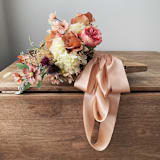 "2" Silk Ribbon - Pale Terracotta" - Ribbons in orange by Honey Silks Co