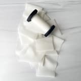 "2" Signature Sheer - Alabaster White" - Ribbons in white by Honey Silks Co