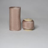 "Dawn Pink Plant-Dyed Sillk Ribbon, Wide" - Ribbons in pink by Katelyn Cash