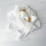 "Wedding Silk Ribbon 1” x 5 yards - White" - Ribbons in white by Honey Silks Co