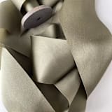 "2" Silk Ribbon - Olive" - Ribbons in green by Honey Silks Co