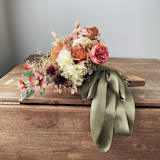 "2" Silk Ribbon - Olive" - Ribbons in green by Honey Silks Co