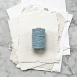 "Baby Blue Waxed Linen Twine, 4-Ply" - Ribbons in blue by Jenny Sanders