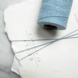 "Baby Blue Waxed Linen Twine, 4-Ply" - Ribbons in blue by Jenny Sanders