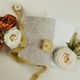 "Silk Wedding Ribbon Mustard Yellow 2" Wide" - Ribbons in yellow by Jordan Perry