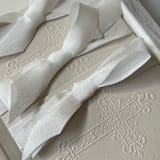 "Hand Cut Silk Ribbon. 1/2" thickness" - Ribbons in white by Christopher Neubauer