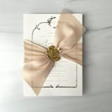 "2" Signature Sheer - Sandstone" - Ribbons in beige by Honey Silks Co