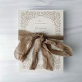 "Fair Trade Recycled Silk Ribbon - Portobello" - Ribbons in brown by Honey Silks Co