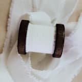 "Ribbon Linen 1.5" Wide White" - Ribbons in white by Jordan Perry