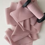 "2" Signature Sheer Ribbon - Dusted Mauve" - Ribbons in purple by Honey Silks Co