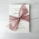 "2" Signature Sheer Ribbon - Dusted Mauve" - Ribbons in purple by Honey Silks Co