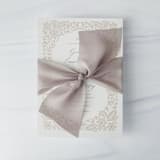 "2" Signature Sheer Ribbon - Stone" - Ribbons in beige by Honey Silks Co