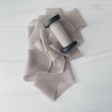 "2" Signature Sheer Ribbon - Stone" - Ribbons in beige by Honey Silks Co