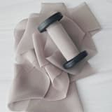 "2" Signature Sheer Ribbon - Stone" - Ribbons in beige by Honey Silks Co