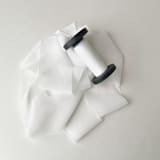 "2" Signature Sheer Ribbon - White" - Ribbons in white by Honey Silks Co
