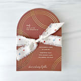 "1" Cotton Ribbon - Subtle Terrazzo" - Ribbons in multicolor by Honey Silks Co