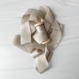 "Heirloom Collection Silk Ribbon - Mushroom 1.5" x 5 yards" - Ribbons in gray by Honey Silks Co
