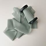 "2" Signature Sheer Ribbon - Vintage Sage" - Ribbons in green by Honey Silks Co