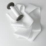 "2" Silk Ribbon - Snow" - Ribbons in white by Honey Silks Co