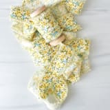 "1" Cotton Ribbon - Vintage Floral" - Ribbons in multicolor by Honey Silks Co