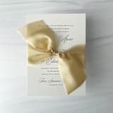 "Heirloom Collection Silk Ribbon - Antique Gold 2" x 5 yards" - Ribbons in gold by Honey Silks Co
