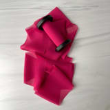 "2" Signature Sheer - Pink Raspberry" - Ribbons in pink by Honey Silks Co