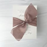 "2" Signature Sheer Ribbon - Mousse" - Ribbons in brown by Honey Silks Co